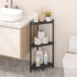 3 Wisuce Corner Shelf Stand - Tier Bamboo Small Corner Bookshelf for Office Kitchen Bedroom Plant Stand Living Room