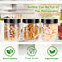 Mfacoy 6 Pack Plastic Jars with Lids, 8 oz Clear Storage Containers for Food, Spices, and Crafts