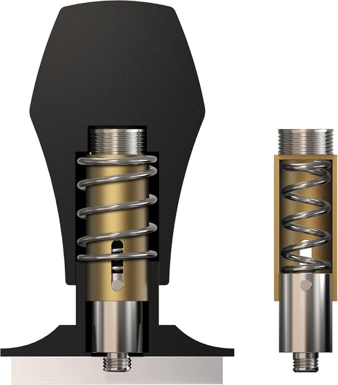 Normcore V4 Coffee Tamper, 53.3mm Spring-loaded Espresso Tamper with 15lb / 25lb / 30lbs Replacement Springs