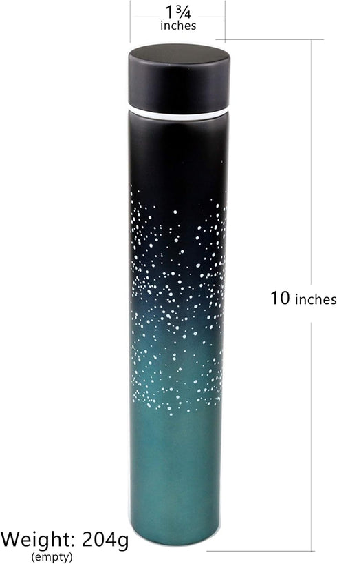 Insulated Water Bottle, 8.5 Oz Coffee Thermos Mug, Double Wall Vacuum Insulation, Fashionable Style (Starry Blue)