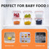 6oz 12-Pack Luvan Baby Food Storage Containers, Baby Food Jars with Lids LeakProof, Baby Food Containers Glass