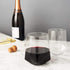 Viski Raye Faceted Crystal Wine Glasses - Set of 2, No-Lead Premium Crystal Clear Glass, Modern Stemless, 20 oz