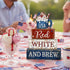 4 4th 250th CroBlissful Pcs of July Decorations Patriotic Memorial Day Tabletop Decoration Red White Blue Table