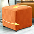 Ottoman Cover Square Stretch Foot Stool Ottoman Slipcovers Square Foot Rest Covers Protector with Elastic Band Washable