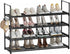Saincustom Shoe Rack - 4-Tier Shoe Organizer with Adjustable Shelf Height, Sturdy Shoe