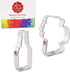 Ann Clark 2-Pc. Cocktail Cookie Cutters Set, Beer Mug/Stein & Beer/Soda Bottle, Made in the USA