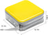 CD Case, 40 Capacity Hard Plastic CD/DVD Holders Wallet, Storage Binder for Car Home Office Travel (Yellow)