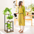 3 Oppro Tier Corner Plant Stand Indoor, Metal Wood Flower Pot Holder Shelf, Multiple Display Rack Square Table