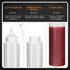 OAMCEG 12 Pack Ketchup Squeeze Bottles, 8 OZ Plastic Condiment Bottles for Sauces, Dressings, Paint