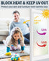 Frosted Glass Window Privacy Film with Installation Tools, Removable, Static Cling, Heat Control, UV Protection