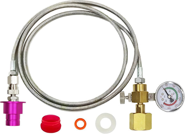 rovrai Soda Terra Maker Co2 Adapter,Co2 Quick Connect Adapter Hose with 3500psi Pressure