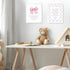 LARTSFRO 10x8 Inch Set 4 Coquette Pink Bow Jesus Wall Art Decor Posters, Light Pink Bow Christian Room Bedroom Bathroom