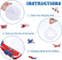 Faccito 30 Pieces Airplane Hanging Swirls Decoration Airplane Party Supplies Plane Foil Swirls Whirls Ceiling Whirls