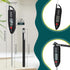 6 Set Waterproof Food Thermometer for Water, Liquid, Candle and Cooking Digital Meat Thermometer with Long Probe Instant Read Thermometer for Kitchen BBQ Grill Candy (Black, White, Red)