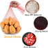 TEMUCY 24 Inch (Red-100PCS) Plastic Mesh Produce Bags, Seafood Boil Bags for Crawfish Crab Shellfish Cooking