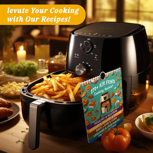270+ Foods Air Fryer Cheat Sheet Magnets - Cooking Guide Booklet for Air Fryer Accessories and Flip Chart