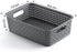 NETANY Plastic Storage Baskets, 8 Pack, Gray, Durable, Flexible, Multi-Purpose for Closets, Cabinets, Shelves