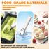 158F Heated Ice Cream Scoop Rechargeable, Waterproof Electric Ice Cream Scoop for Hard Ice Cream, Rechargeable with LED