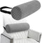 Lumbar Roll Pillow for Lower Back, Foam Roll Cushion with Pillowcase and Strap for Office Chair Car Pain Relief