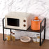 Counter 2 Pack iPEGTOP Expandable Cabinet Storage Shelf Organizer Rack, Heavy Duty Steel Metal Spice Rack Adjustable