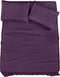 Utopia Bedding Queen Sheet Set – 4 Piece Bed Sheets for Queen Size Bed, Soft Microfiber, Dark Purple