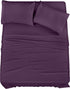Utopia Bedding Queen Sheet Set – 4 Piece Bed Sheets for Queen Size Bed, Soft Microfiber, Dark Purple