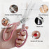 Heavy Duty Kitchen Scissors, Sharp Shears for Meat, Chicken, Fish, Poultry, Herbs, and Bread - Rose Gold, Dishwasher