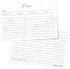 Recipe Cards 4x6 Set of 50 Floral Recipe Cards - Thick Pure White Cardstock for Bridal Showers and Weddings