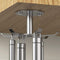 2pcs Under Cabinet Hooks - Rotating Kitchen Utensil Holder, 304 Stainless Steel Adhesive Hanging Rack for Utensils