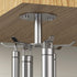 2pcs Under Cabinet Hooks - Rotating Kitchen Utensil Holder, 304 Stainless Steel Adhesive Hanging Rack for Utensils