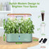 12 Hydroponics Growing System Indoor Garden: Pods Herb Garden Kit Indoor with LED Grow Light Plant Germination Kit