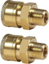 YAMATIC Pressure Washer Adapter Couplers, 3/8'' Quick Connect Socket to 3/8'' Male NPT Fitting, 5000 PSI (2 PCS)