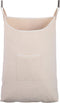 Laundry Collector, Door Hanging Laundry Hamper with Hooks, 65 Liters, Beige
