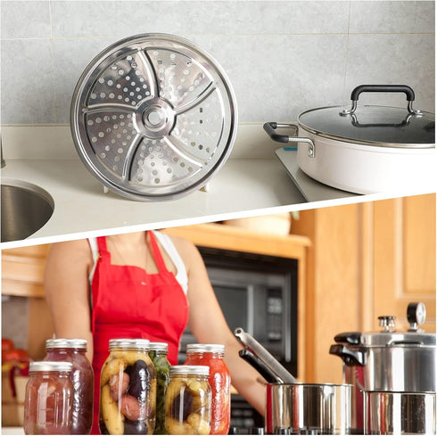 2Pack Canner Rack for Pressure Canner, 11-Inch Stainless Steel Pressure Cooker Rack, Compatible with Presto,