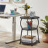 3-Tier Round Side Table for Small Spaces, Wood Bedside Round End Tables for Living Room, Nursery, Corner, Office