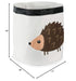 Collapsible Storage Bin Basket for Bedroom, Nursery, Playroom, 17x18" Diameter - Hedgehog
