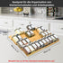 Organzier,4 8Pcs Countertop, Organization,18" 15.8" 40 Spice Drawer Tiers- Bamboo Spice Rack Tray Insert for Cabinet