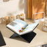 Book Stand: Recipe Holder for Display, Open Book Display Stand for Cookbooks, Magazines, Textbooks (Black)