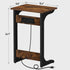 2 V1TB01BB044 TUTOTAK C Shaped End Table with Charging Station, Side Table, Couch Table for Small Spaces, Tv Tray Table