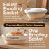 9" 10" Sourdough Starter Kit | Round & Oval Banneton Bread Proofing Baskets | Sourdough Bread Baking Supplies