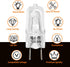 Belleone Light Bulb for GE Microwave Oven - 120V 50W Halogen Lamp Compatible with Over The Range Microwave Hood