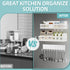 Umomi 3 Pack Magnetic Spice Rack for Refrigerator, Magnetic Shelf for Refrigerator, Movable Magnetic Basket is Used