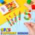 MTLEE 9 1-9 5) Pcs Building Block Candles Number Building Block Candle Numeral Birthday Cake Topper Cupcake