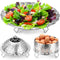 Steamer Basket, Premium Stainless Steel Vegetable Steamer for Veggies & Seafood, Expandable Fits Various Size Pots &