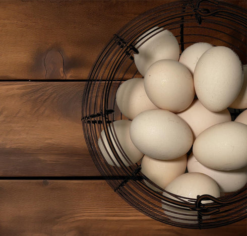 Veitsho Countertop, Egg Basket for Gathering Fresh Eggs, Retro Handle Egg Gathering Basket with Mat, Metal Egg Holder