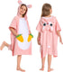 OLAOLA Bunny Hooded Kids Beach Towels for 3-12 Years Boys Girls, Soft