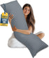 Utopia Bedding Full Body Pillow for Adults (Grey, 20 x 54 Inch),
