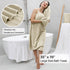 8 Set-2 Sheets,2 Towels,4 Washcloths-600GSM Oliven Pcs Tan Oversized Bath Towel Extra Large Bath Hand Soft Highly