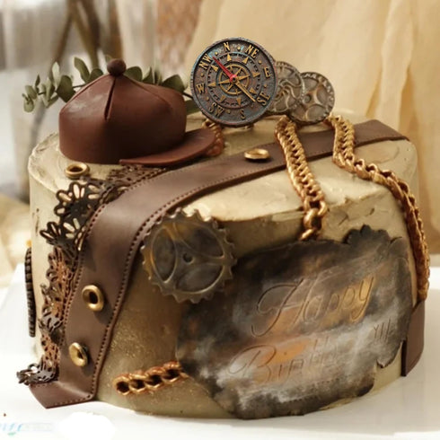 Steampunk Compass Fondant Silicone Mold for Cake Decorating, Cupcake Topper, Candy Chocolate
