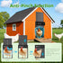 Anti-Pinch Automatic Chicken Coop Door, Battery Powered Electric Chicken Coop Door with Smart Timer, Sensor, LCD